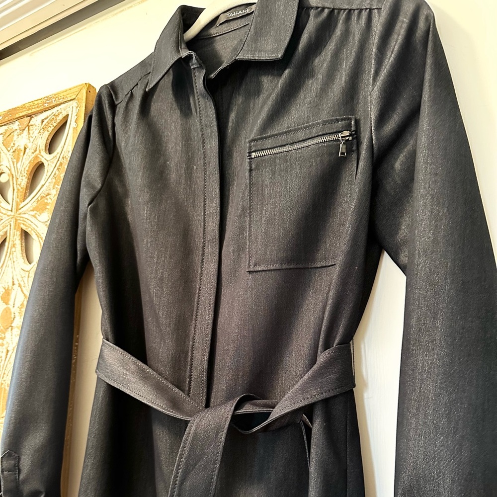 Tahari Dark wash Denim Dress - Picture 13 of 13